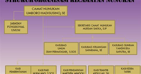 Struktur Organisasi Paten Online Kecamatan Nunukan