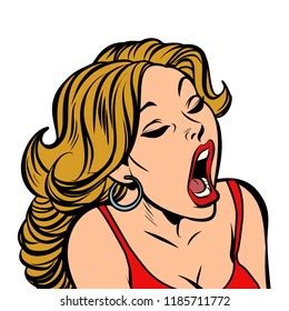 Pop Art Portrait Laying Bed Naked Stock Vector Royalty Free 248956042 Shutterstock