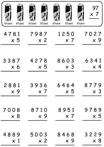 Multiplicaciones De Tres Cifras Para Imprimir Cuaderno De The