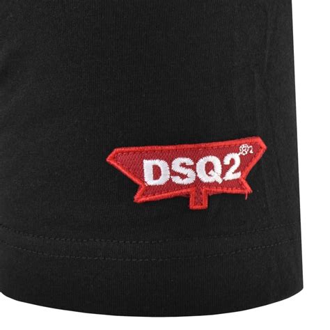 Dsquared2 Maple Leaf T Shirt Black Mainline Menswear