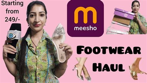 Meesho Trendy Footwear Haul Heels Flats Zara Dupes Evil Eye Footwear