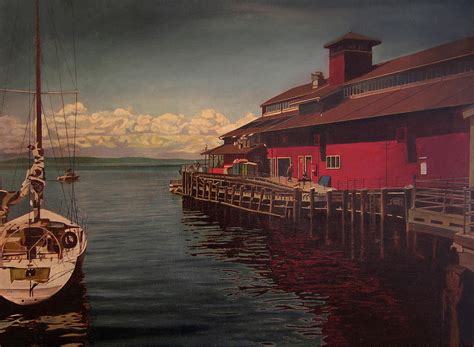 Seattle Waterfront Painting By Thu Nguyen Fine Art America