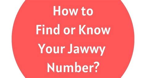 How To Find Or Know Your Jawwy Number Oexpats