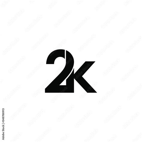 2k Letter Original Monogram Logo Design Stock Vector Adobe Stock