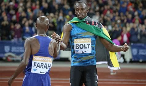 Lighting Mo Farah Hails Friend Usain Bolt After 3000m Win At London