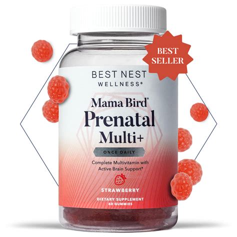 Brain Focused Prenatal Multivitamin Gummies Best Nest Wellness