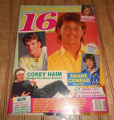 Magazine Jun Corey Haim Shane Conrad Patrick Swayze Menudo Kirk