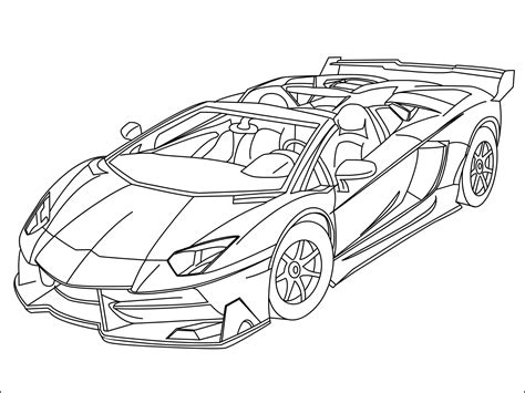 lamborghini coloring page printable