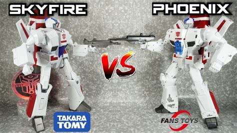 Comparison Takara Tomy Mp Skyfire Vs Fanstoys Ft Phoenix Youtube