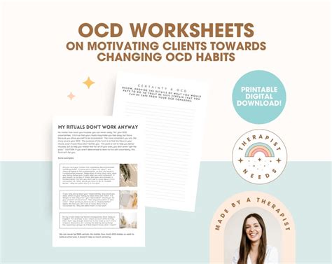 Ocd Therapy Worksheets Ocd Handout For Therapists Counselors Social