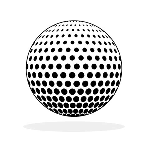 Premium Vector Golf Ball Icon Golf Ball Isolated Icon Golf Ball Symbol