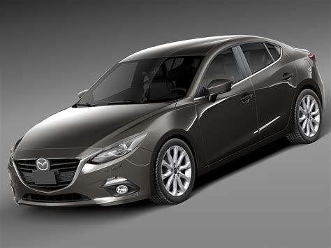 Mazda 3 2014 3d Model 35 3ds Dae Fbx Max Obj Free3d