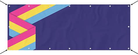 Pansexual Ribbon Flag LGBTQ Gay Pride Design Large Personalised Banner Ft X Ft Partyrama