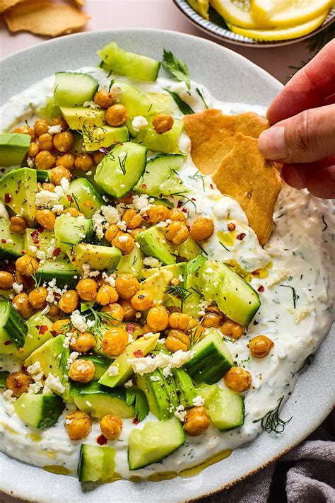 Cucumber Avocado Crispy Chickpea Salad Two Peas Their Pod