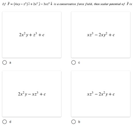 Answered If F 4xy Z³ î 2x² ĵ 3xz² K Is Bartleby