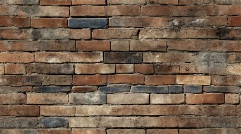 Red Brick Wall Seamless Background Texture Pattern For Continuous