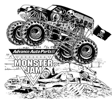 Monster Jam Coloring Pages Free Coloring Pages Printables