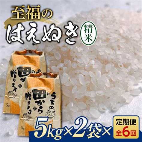 【楽天市場】【ふるさと納税】 定期便 全6回 令和6年産 至福のはえぬき 10kg（5kg×2） 米 お米 おこめ 山形県 新庄市 F3s