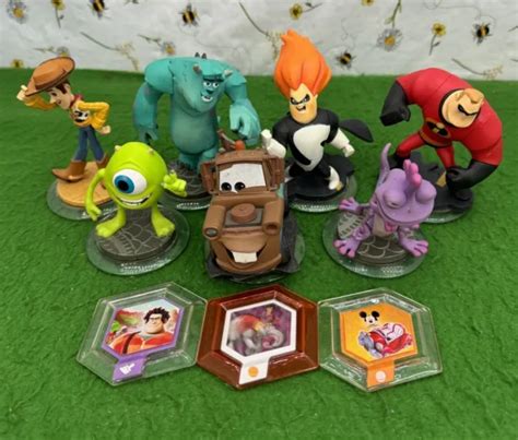 DISNEY INFINITY PIXAR Figures Bundle Woody Monsters Inc Incredibles