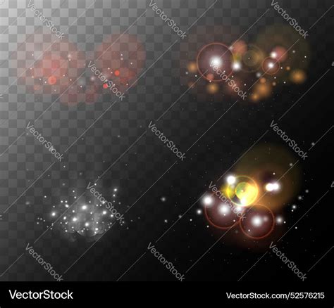 set  light effects collection bright royalty  vector