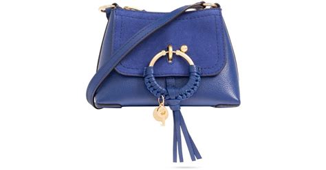 See By Chlo Joan Zip Up Mini Top Handle Bag In Blue Lyst