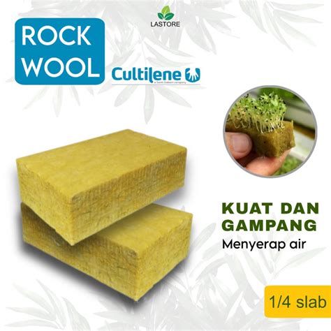 Jual Rockwool Media Tanam Hidroponik Cultilene Slab Shopee Indonesia