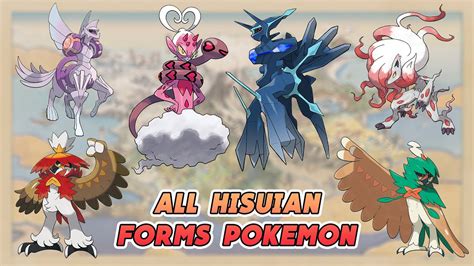 All Hisuian Forms Pokemon All Hisui Pok Mon In Legends Arceus Youtube