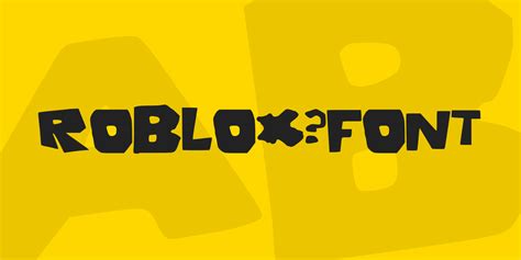 Roblox Font Font · 1001 Fonts