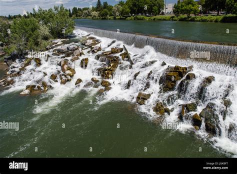 Snake River Dam And Hydroelectric Reservoir On The Snake River Idaho