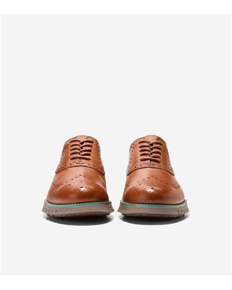 Cole Haan Mens Zerøgrand Remastered Wingtip Oxfords In Brown For Men Lyst