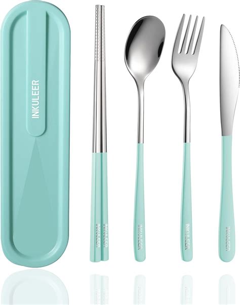 Amazon Inkuleer Travel Cutlery Set Stainless Steel Cutlery