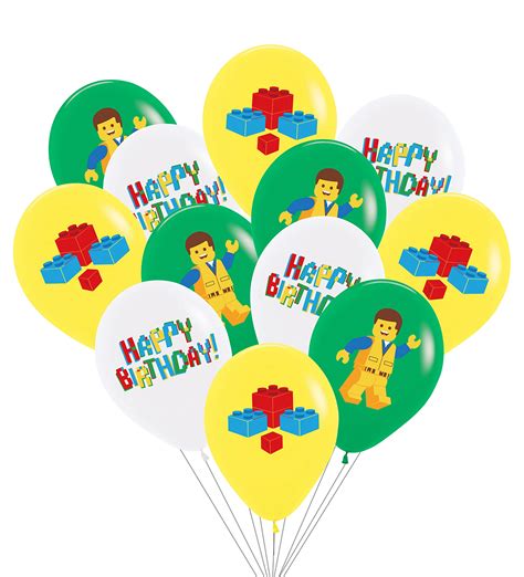 Buy Building Block Birthday Party Supplies Balloons Building Brick