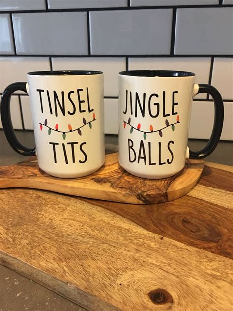 Tinsel Tits Jingle Balls Funny Christmas Mug Christmas Etsy