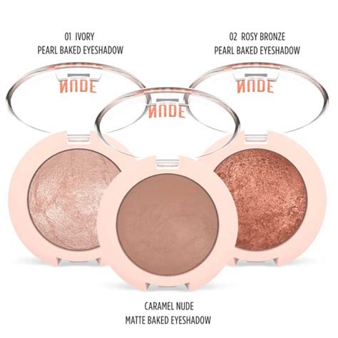 Golden Rose Nude Look Matte Baked Eyeshadow Gr Caramel Nude