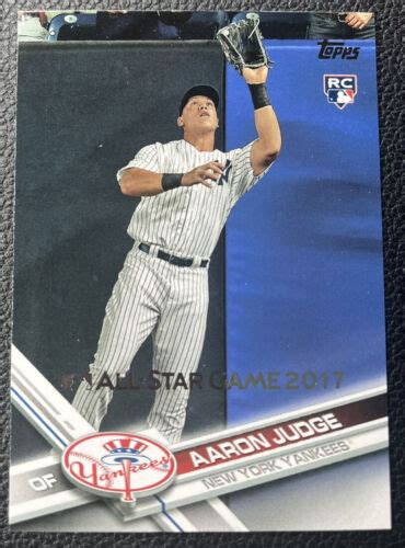 Topps Series One Aaron Judge Rookie Card Rc All Star Edition