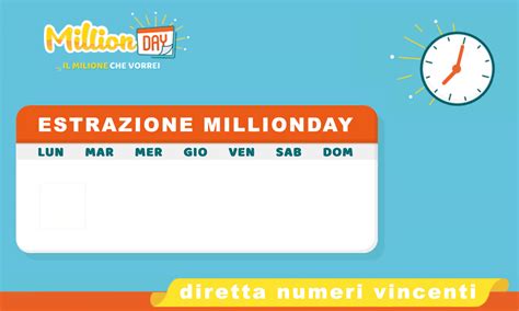 Estrazione Millionday Di Oggi Luglio Diretta Numeri Vincenti