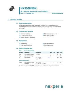 Nx Nbk V Ma N Channel Trench Mosfet Nx Nbk V Ma