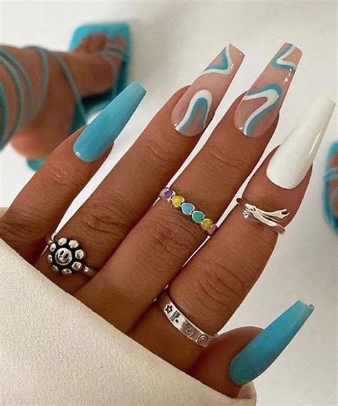 Adorably Stylish Cute Coffin Nail Designs TailoringinHindi