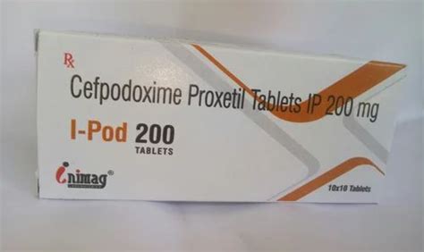 Cefoprox I POD 200 Tablet Cefpodoxime Proxetil Tablet Ip 200mg At Rs