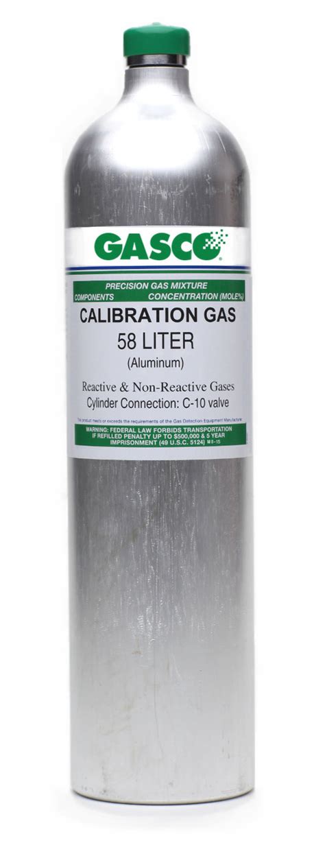 Hydrogen Sulfide H2s 25 Ppm Calibration Gas Balance Nitrogen In A 58 Liter Aluminum Cylinder