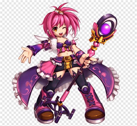 Gran persecución elsword amy sieghart elesis trabajo diverso púrpura