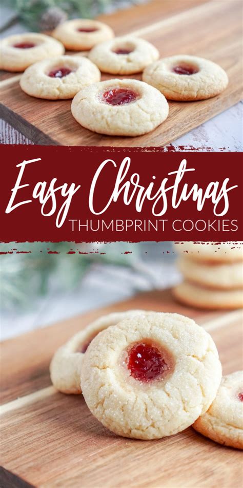 Christmas Thumbprint Sugar Cookies LemonPeony