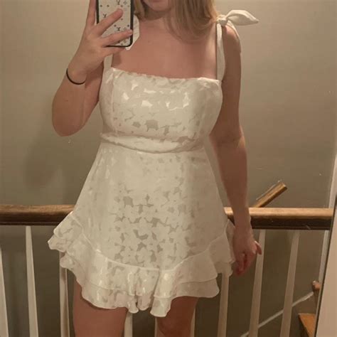 Lucy In The Sky Womens White Dress Depop