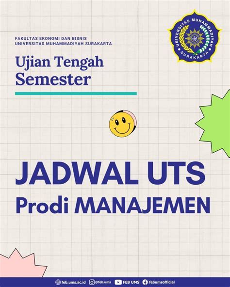 Jadwal Ujian Tengah Semester Genap Tahun 20232024 Feb Ums