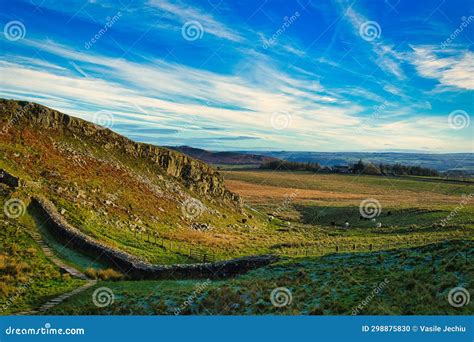 Beautiful Landscape Photo Of The Nature In Northumberland Stock Photo