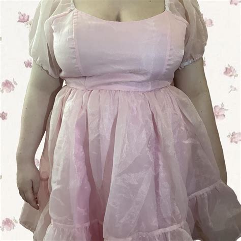 Hot Topic Pink Babydoll Dress Size Xl Model Is A Depop