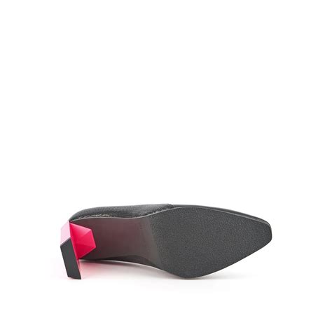 United Nude Tara Pump Hi Black Pink Heel Issimo Shoes