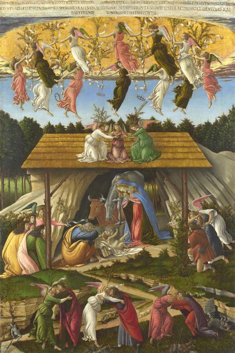 Sandro Botticelli The Mystical Nativity Print Poster Etsy