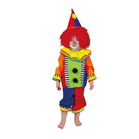 Clown Kostüm Kleinkinder Kinder mit Mütze Kostümplanet