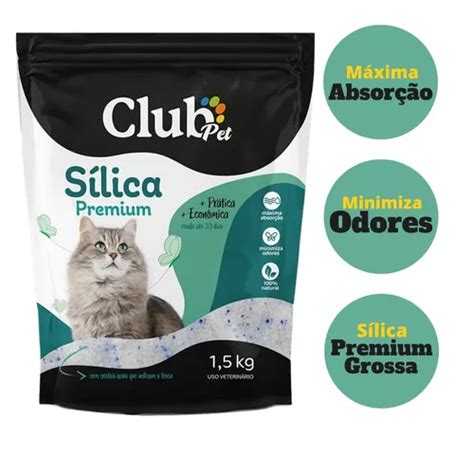 Areia S Lica Para Gato Premium Grossa Club Pet Kg Mercadolivre